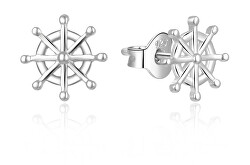Giocosi orecchini in argento a forma di timone E0002503