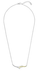 Luxusní bicolor náhrdelník se zirkony N0000481
