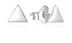 Minimalistické stříbrné náušnice Trojúhelník E0002327