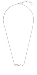Nadčasový stříbrný náhrdelník se zirkony N0000484