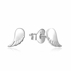 Půvabné stříbrné náušnice Andělská křídla E0002423