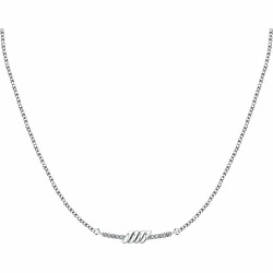 Elegantní ocelový náhrdelník s krystaly Torchon SAWZ04