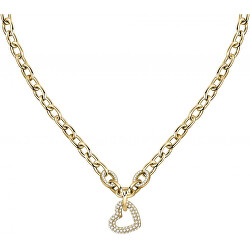 Elegantný pozlátený náhrdelník so srdiečkom Incontri SAUQ04