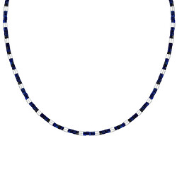 Fashion pánský náhrdelník s lazuritem Pietre S1729