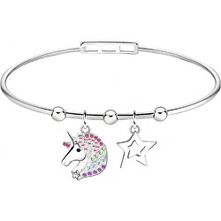 Verspieltes Damenarmband Stern und Einhorn Viel Spaß mit SAJE05