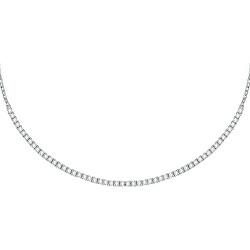 Luxusní náhrdelník s čirými zirkony Scintille SAQF22