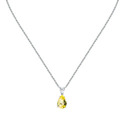 Nežný strieborný náhrdelník so zirkónmi Tesori SAIW193