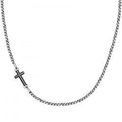 Ocelový náhrdelník s křížem Cross SKR61
