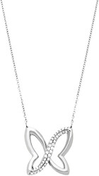 Ocelový náhrdelník s motýlkem SAHO02