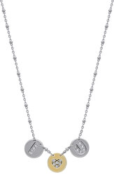 Oceľový náhrdelník s peniažky Monetine SAHQ02