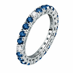 Okouzlující stříbrný prsten se zirkony Tesori SAIW170