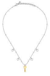 Originální bicolor náhrdelník s přívěsky Passioni SAUN05
