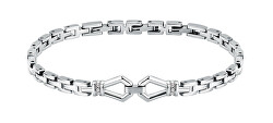 Elegante bracciale in acciaio con cristalli Motown SALS89