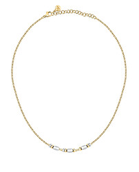 Collana bicolore placcata in oro con perline Colori SAXQ06