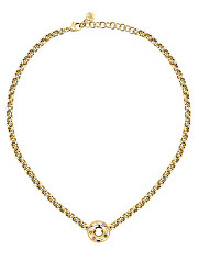 Pozlacený náhrdelník s barevnými krystaly Bagliori SAVO03