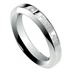 Ocelový prsten s diamantem Dandy SPL01
