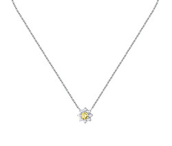 Splendida collana in argento con fiore Tesori SAIW185