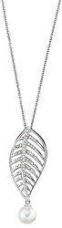 Romantický náhrdelník s pravou perlou Foglia SAKH11