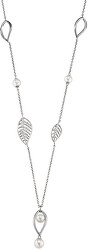 Romantický náhrdelník s pravými perlami Foglia AKH10