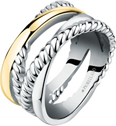 Romantikus aranyozott gyűrű Insieme SAKM86