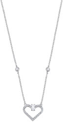 Romantický strieborný náhrdelník Cuori SAIV04