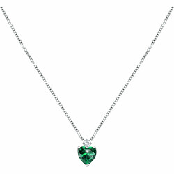 Romantický stříbrný náhrdelník Srdce Tesori SAIW160