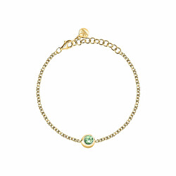 Bracciale decoroso placcato oro con peridoto Semipreziose SAXN13