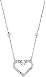 Stříbrný náhrdelník s třpytivým srdíčkem Cuori SAIV02