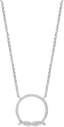 Stříbrný náhrdelník s třpytivým uzlem 1930 SAHA02