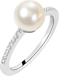 Strieborný prsteň s perlou Perla SANH070