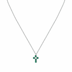 Collana di stile in argento con croce Tesori SAIW214