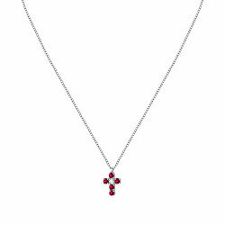 Collana di stile in argento con croce Tesori SAIW215