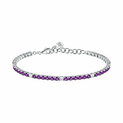 Bracciale tennis in argento con zirconi Tesori SAIW225