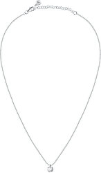 Třpytivý stříbrný náhrdelník s krystalem Tesori SAIW98