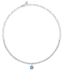Trblietavý strieborný náhrdelník Tesori SAIW106