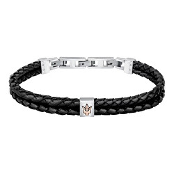 Bracciale moderno in pelle Recycled Leather JM422AVE13