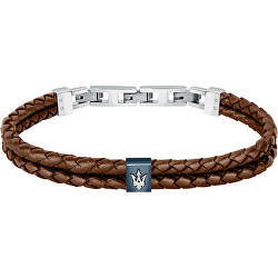 Bracciale moderno in pelle Recycled Leather JM422AVE14