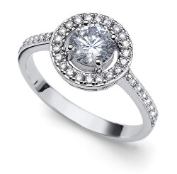 Elegantný strieborný prsteň Sunshine 63268R