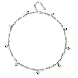 Jemný oceľový náhrdelník s korálkami Freak 12262 GRE