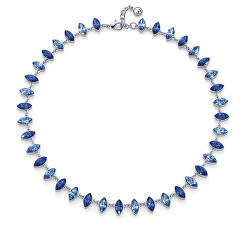 Colier de lux cu cristale albastre Izanami 12324
