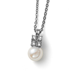Nádherný náhrdelník s perlou Again 12266R