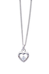 Gyengéd ezüst szív nyaklánc szívvel Defyi 61284 (lánc, medál)