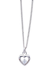 Romantica collana in argento con cuore Defyi 61284 (catenina, pendente)