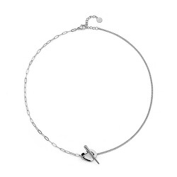 Originální dámský ocelový náhrdelník Arista Crystal Blossoms 12320