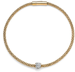 Pozlacený náhrdelník s krystaly Swarovski Closer 12154G