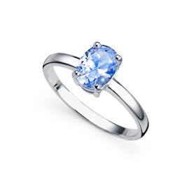 Pôvabný strieborný prsteň Smooth 63263