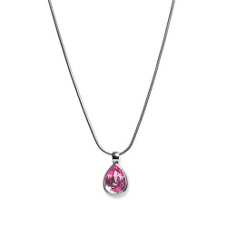 Schicke Halskette mit einem rosa Kristall Swarovski 11022 209