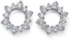 Silberne Ohrringe mit Kristallen Sunly 62084