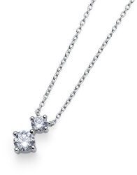 Stříbrný náhrdelník s krystaly Newy 61144 (řetízek, přívěsek)