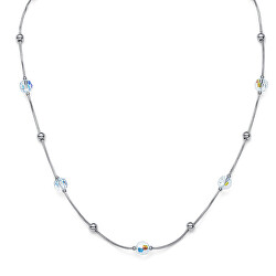 Stylový ocelový náhrdelník s korálky Scene 12259